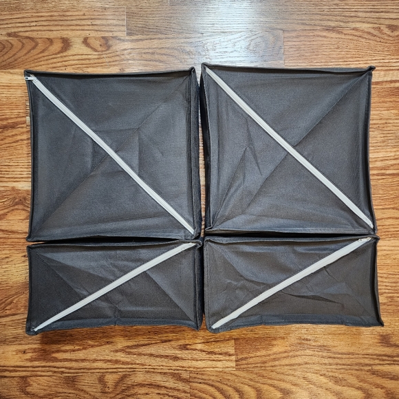 Set of 4 Fabric Drawer Organizers (Foldable) For Underwear and Bras - Picture 8 of 9